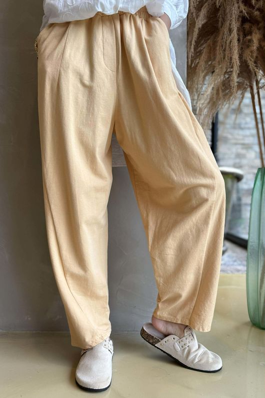 Lagen Seamed Tapered Barrel Pant Tuscan Sun
